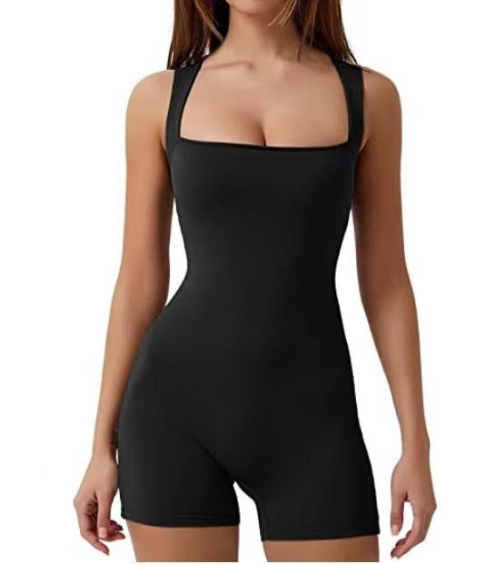 The Sculpt Short Bodysuit — worn.