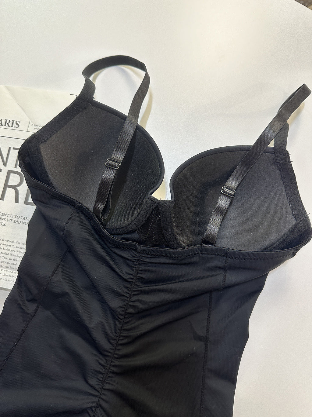 Molded underwire cups - inside detail