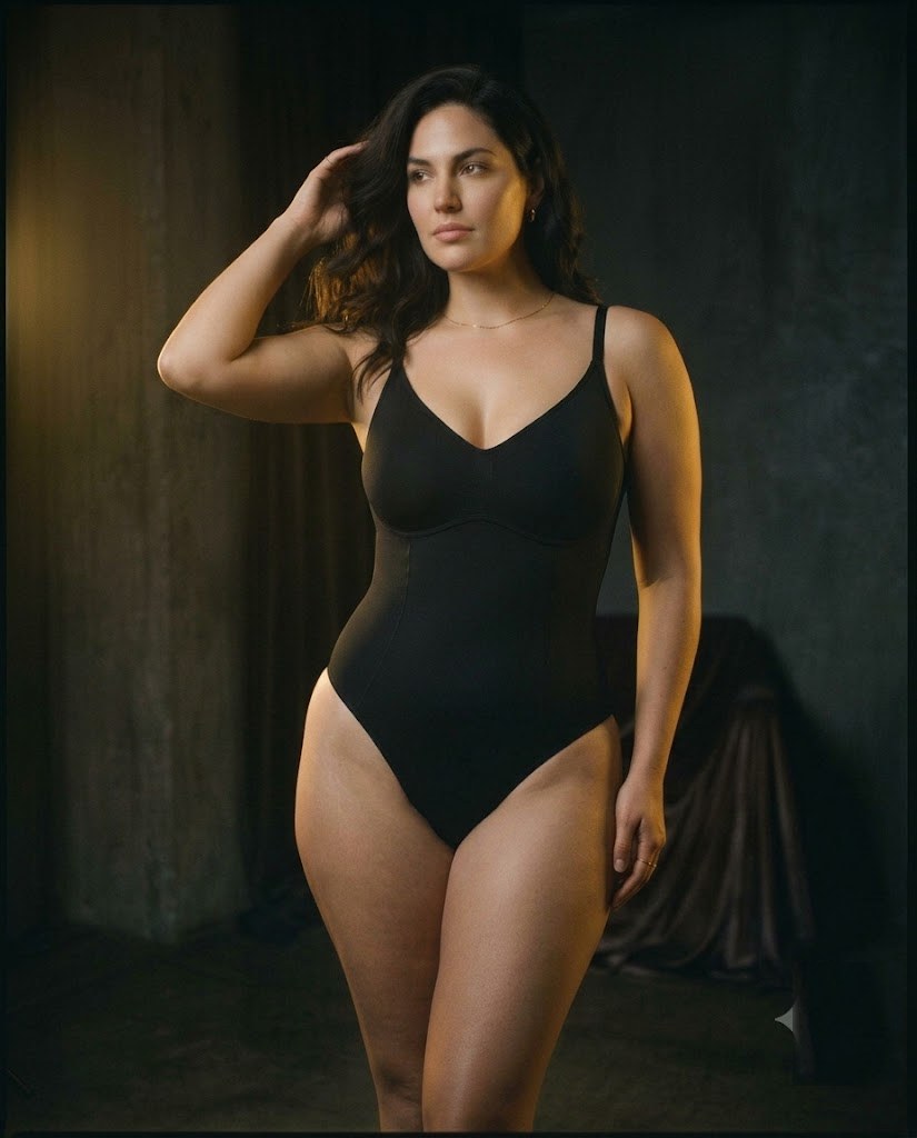 Vellamy Thong Sculpt Bodysuit — Seamless Tummy Control Shapewear — product photo